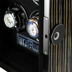 Luxury Watch Winder for 6 Watches, Macassar Wood, view 6