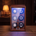 Solid Wood Watch Winder for 6 Watches, view 2