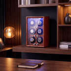 Solid Wood Watch Winder for 6 Watches, view 5
