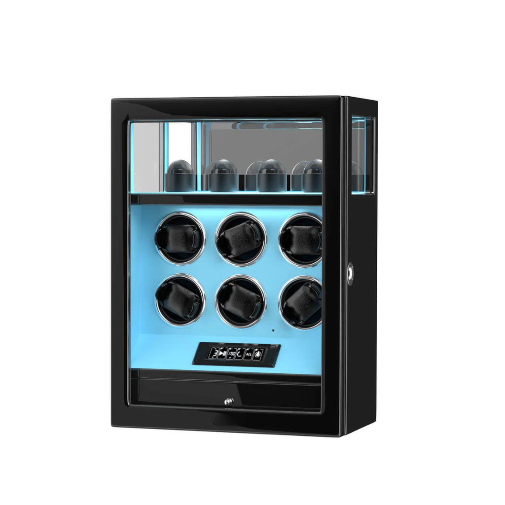 6 Watch Winder Cabinet with Fingerprint Lock, view 10