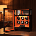 6 Watch Winder Cabinet with Fingerprint Lock, view 13