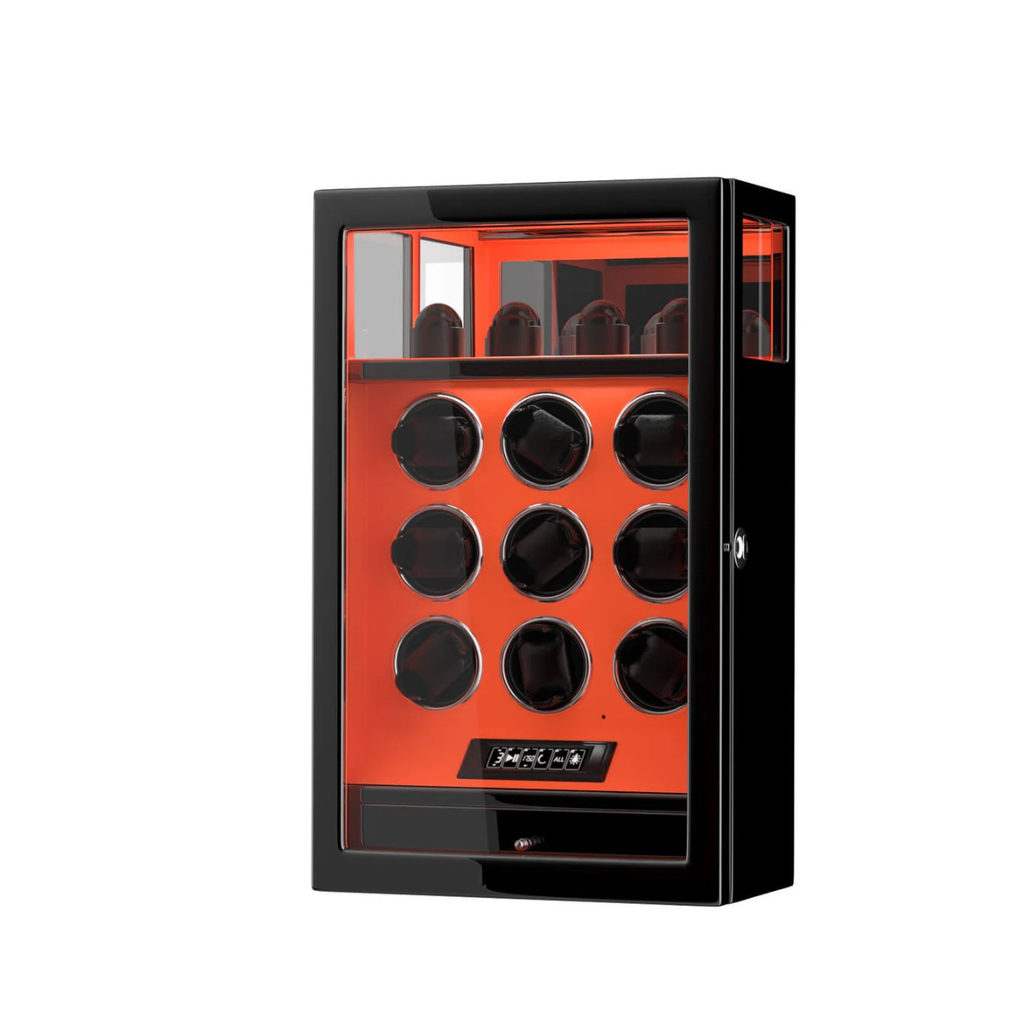 Leather Watch Winder for 9 Watches, view 20