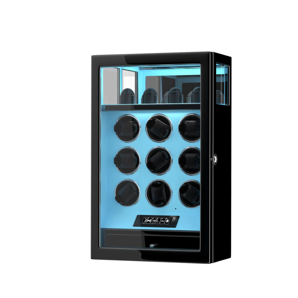 Leather Watch Winder for 9 Watches, view 10