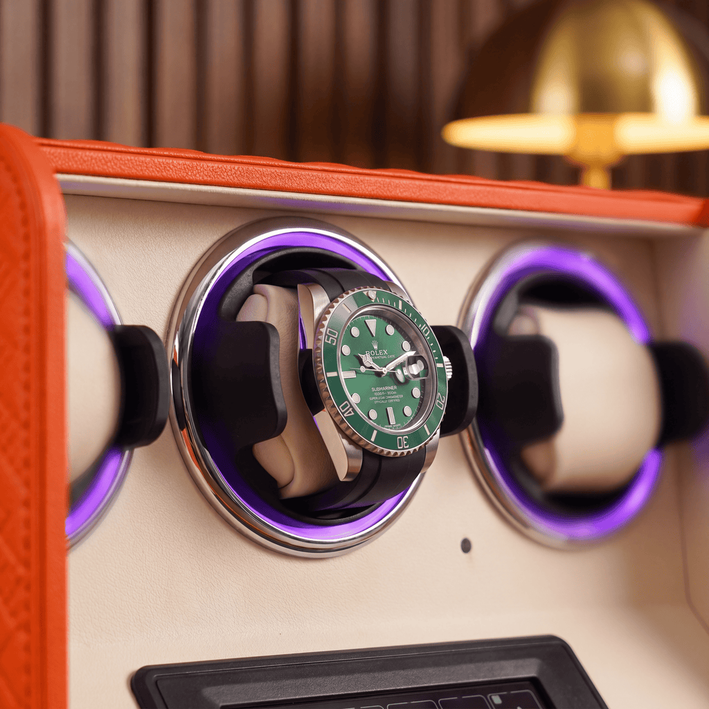 Leather Watch Winder for 3 Watches, view 4