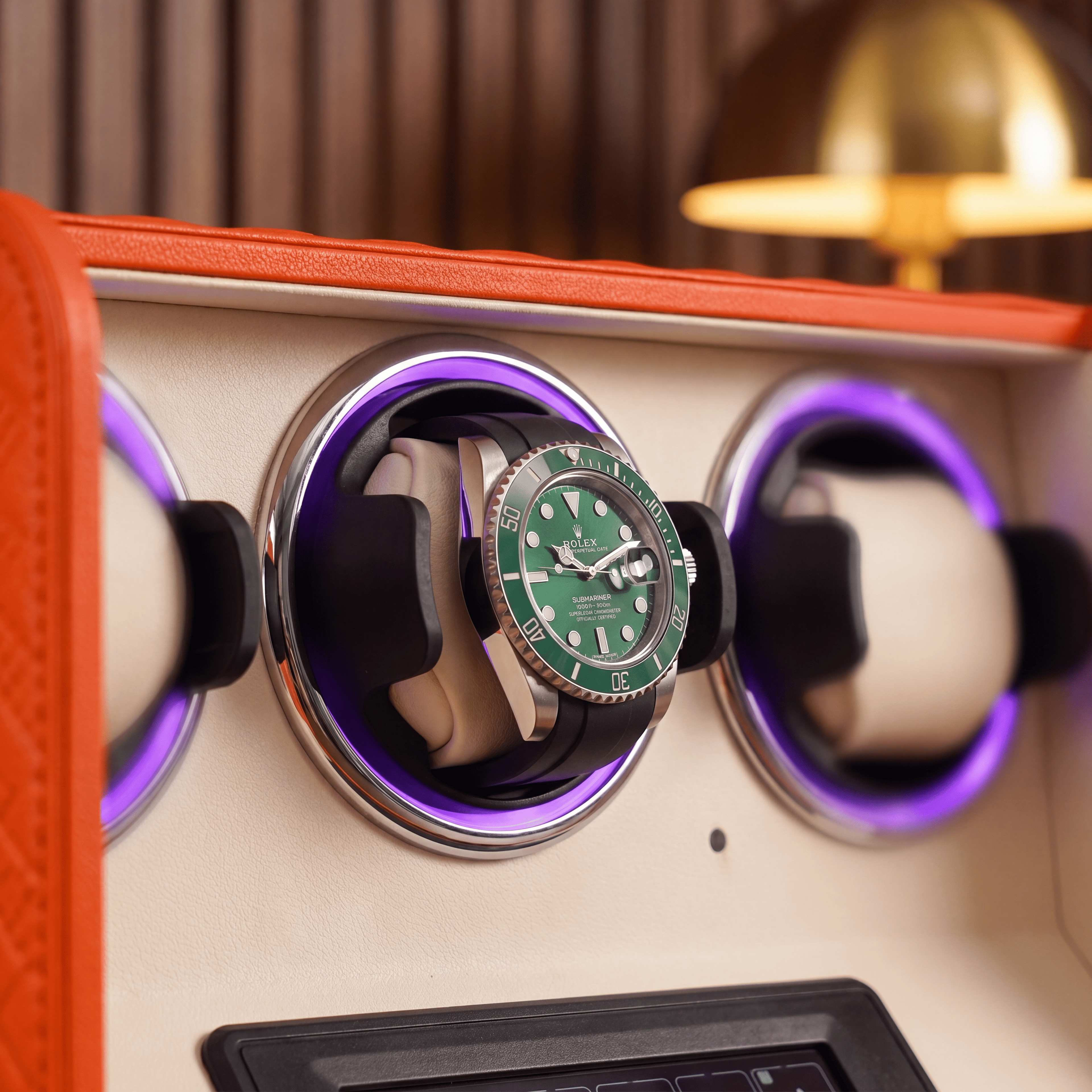 Leather Watch Winder for 3 Watches, view 4