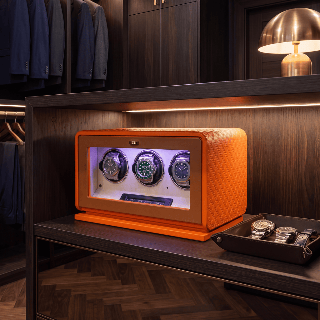 Leather Watch Winder for 3 Watches, view 8