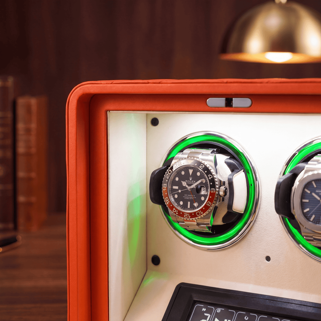 Leather Watch Winder for 2 Watches, view 4