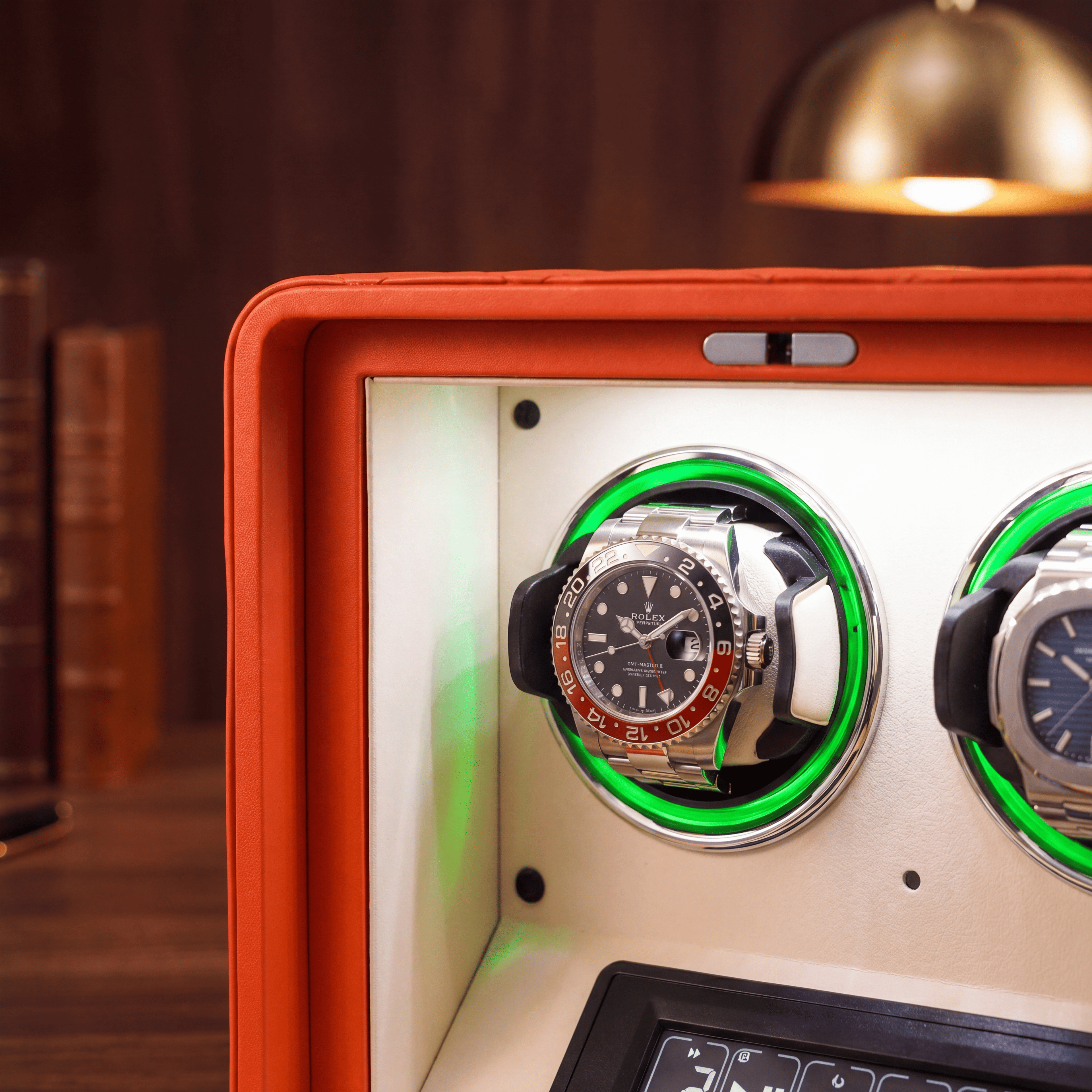 Leather Watch Winder for 2 Watches, view 4