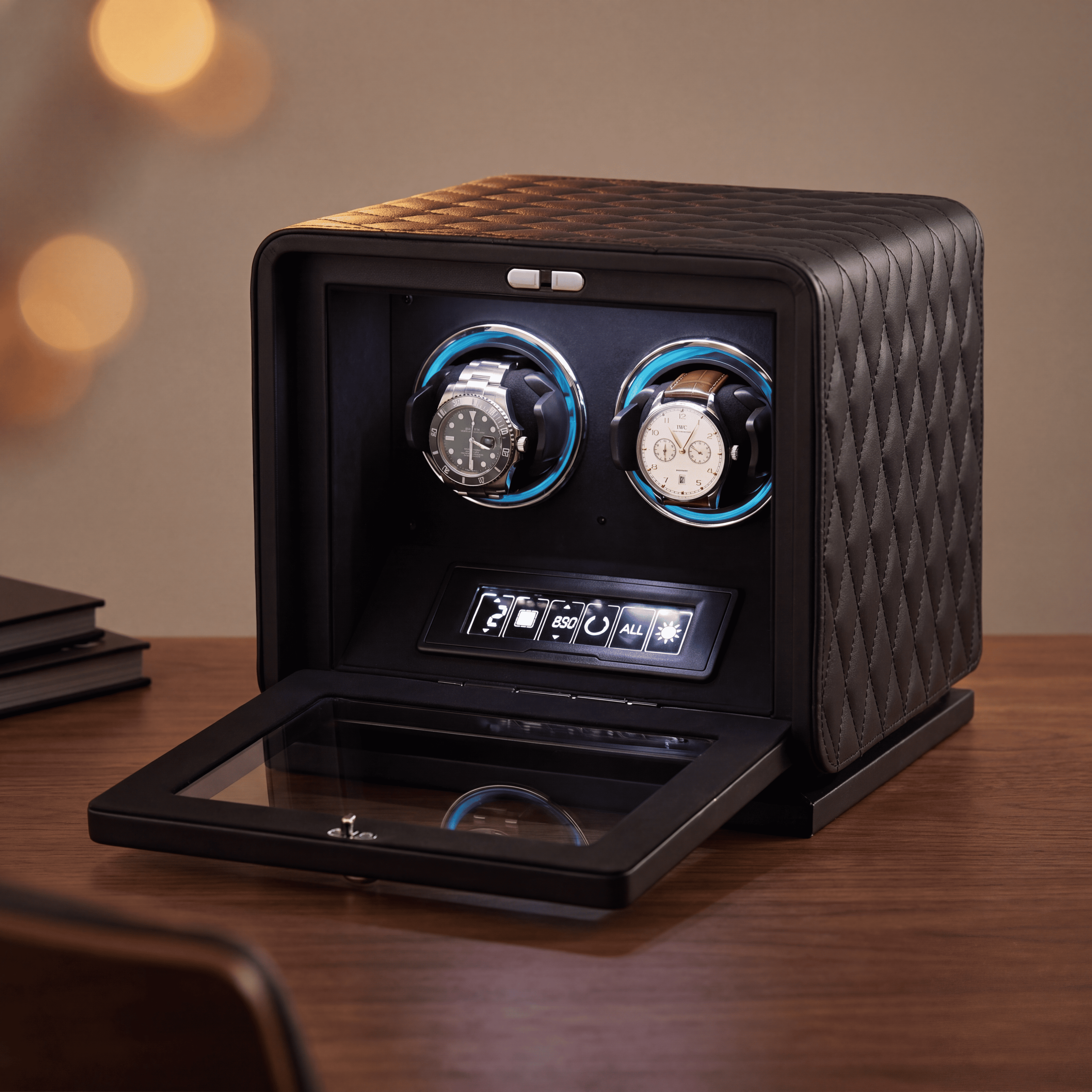 Leather Watch Winder for 2 Watches, view 9