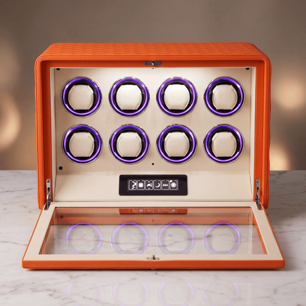 Leather Watch Winder for 8 Watches, view 3