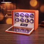 Leather Watch Winder for 8 Watches, view 11