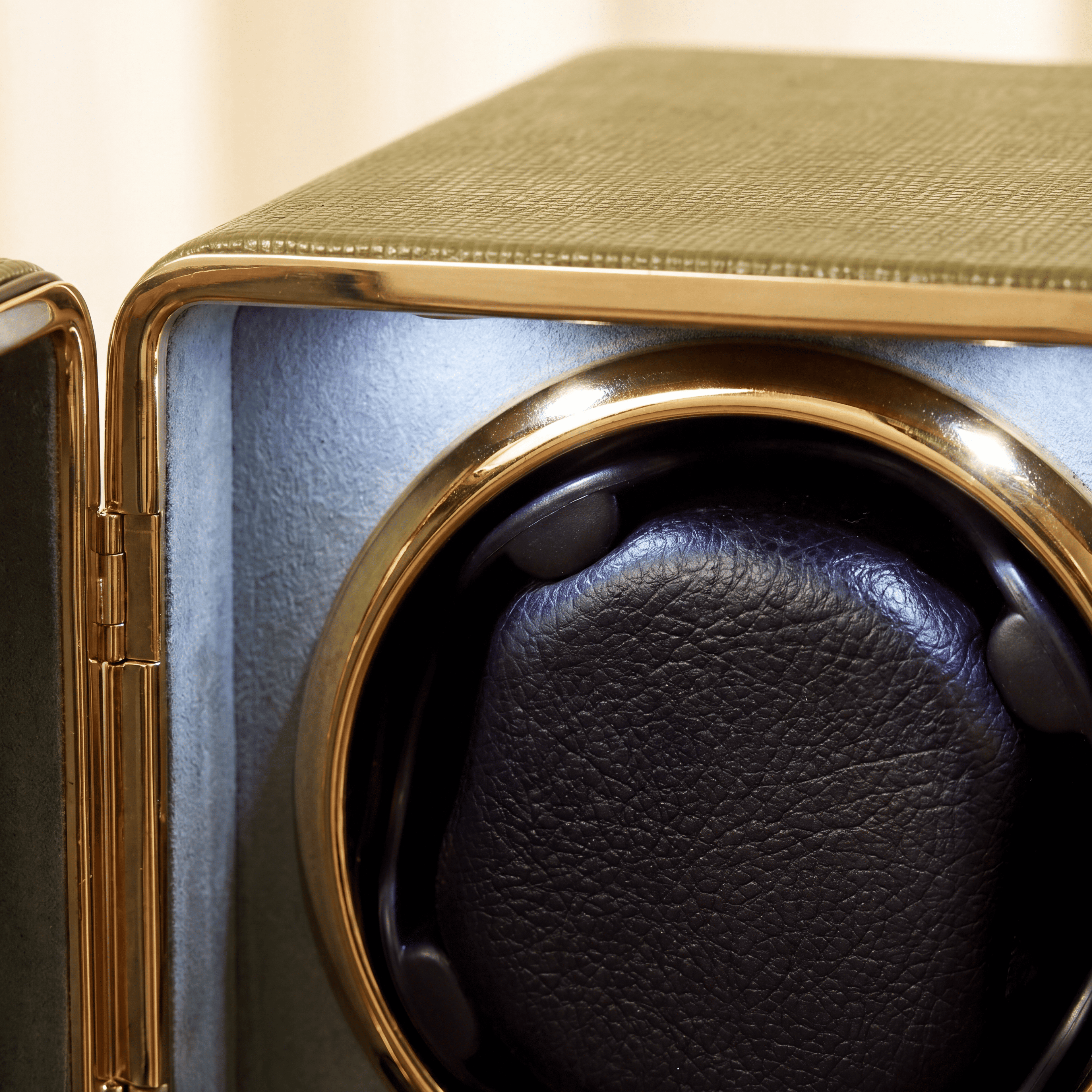 Olive Green Single Watch Winder, view 3