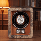 Burl Wood Single Watch Winder, view 3