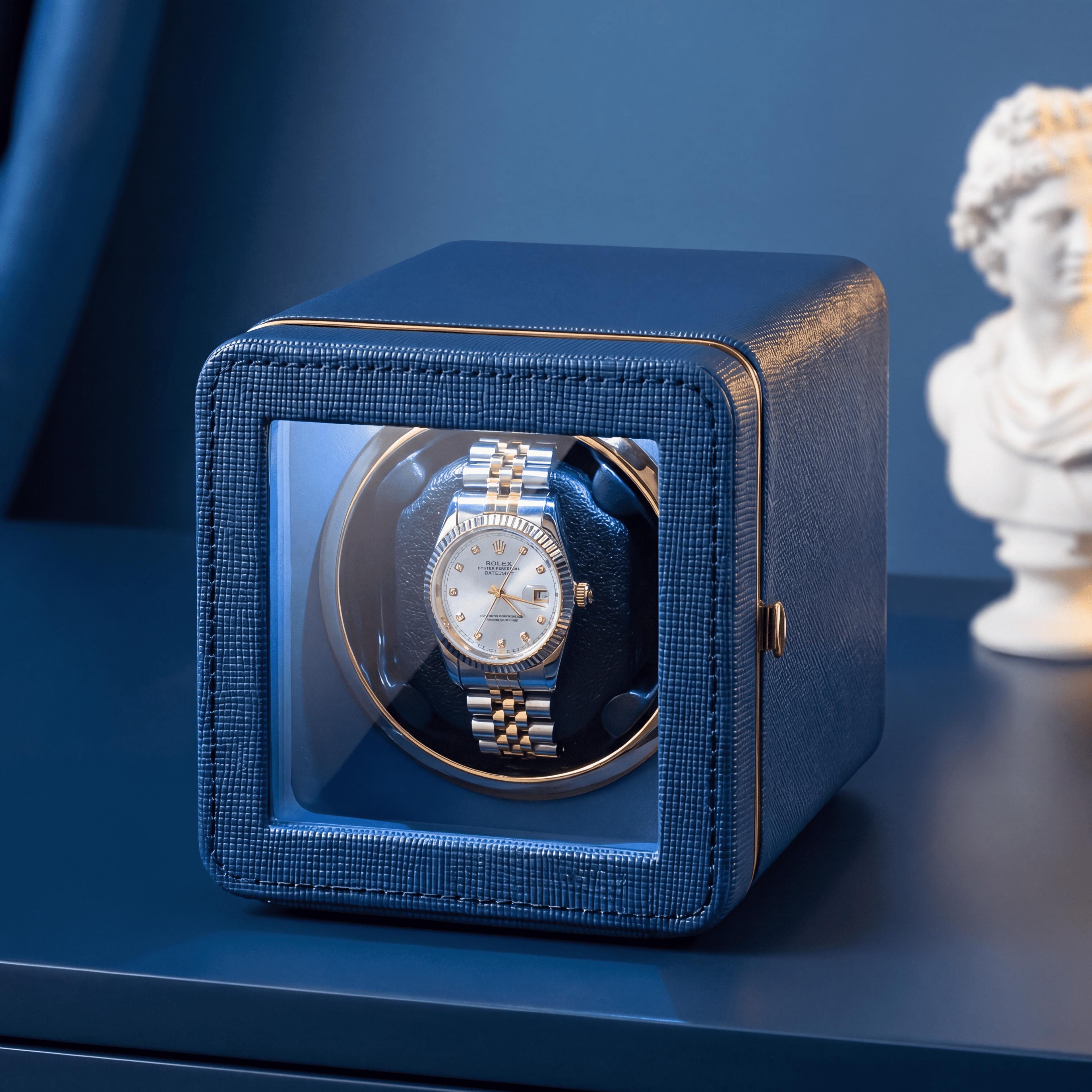 Lapis Blue Single Watch Winder, view 5