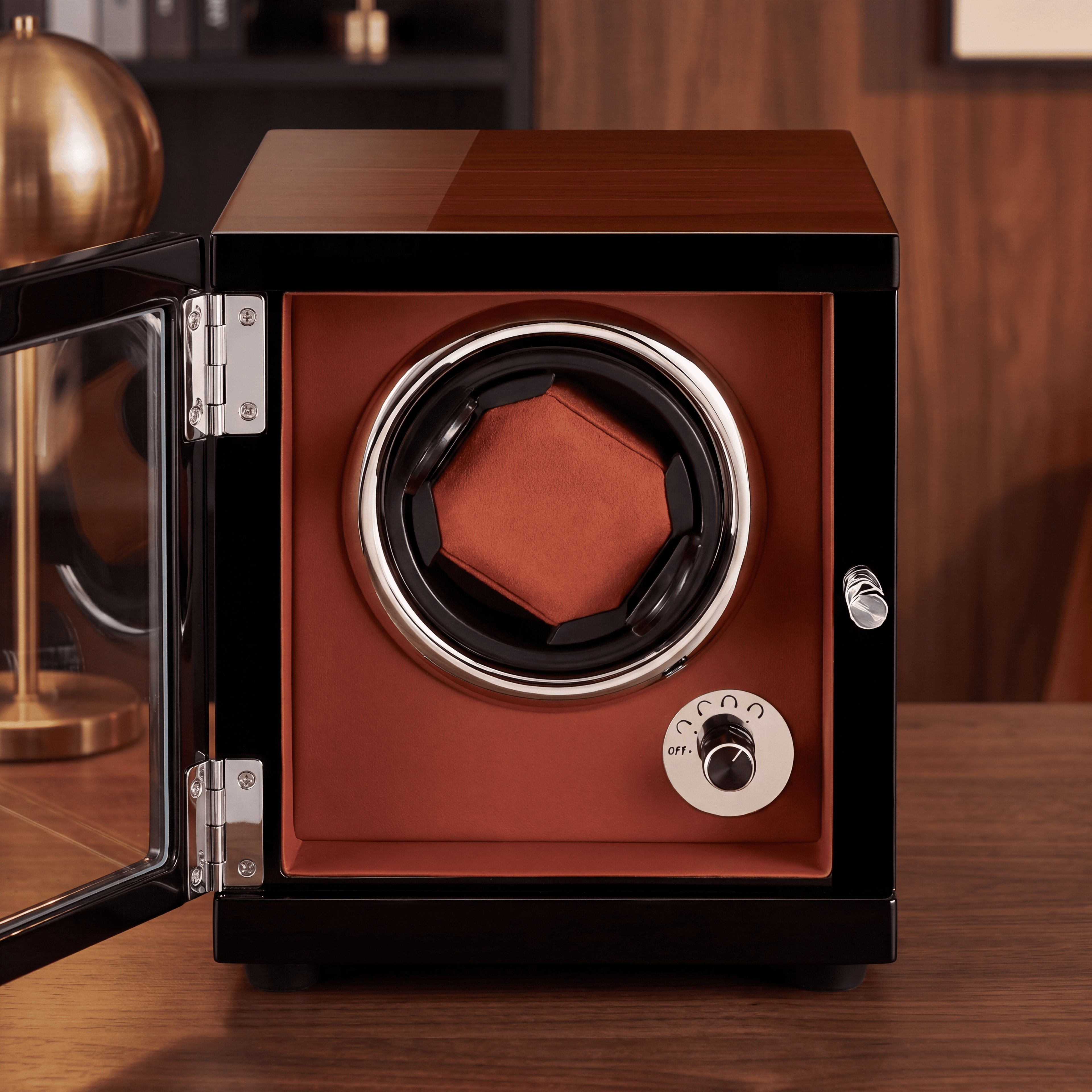 Red Single Watch Winder, view 2