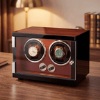 Red Watch Winder for 2 Watches