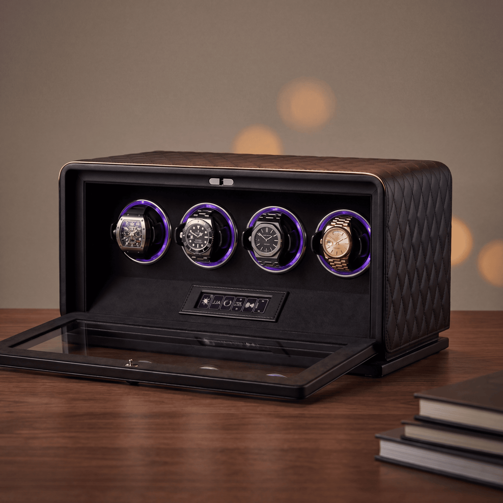 4 Watch Winder Display Case