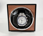 Single Watch Winder, Black and Cognac, view 6