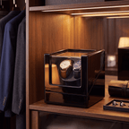 Double Watch Winder with Blue LED, view 4