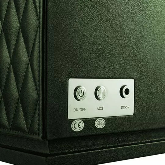 Green Leather Watch Winder for 2 Watches, view 3