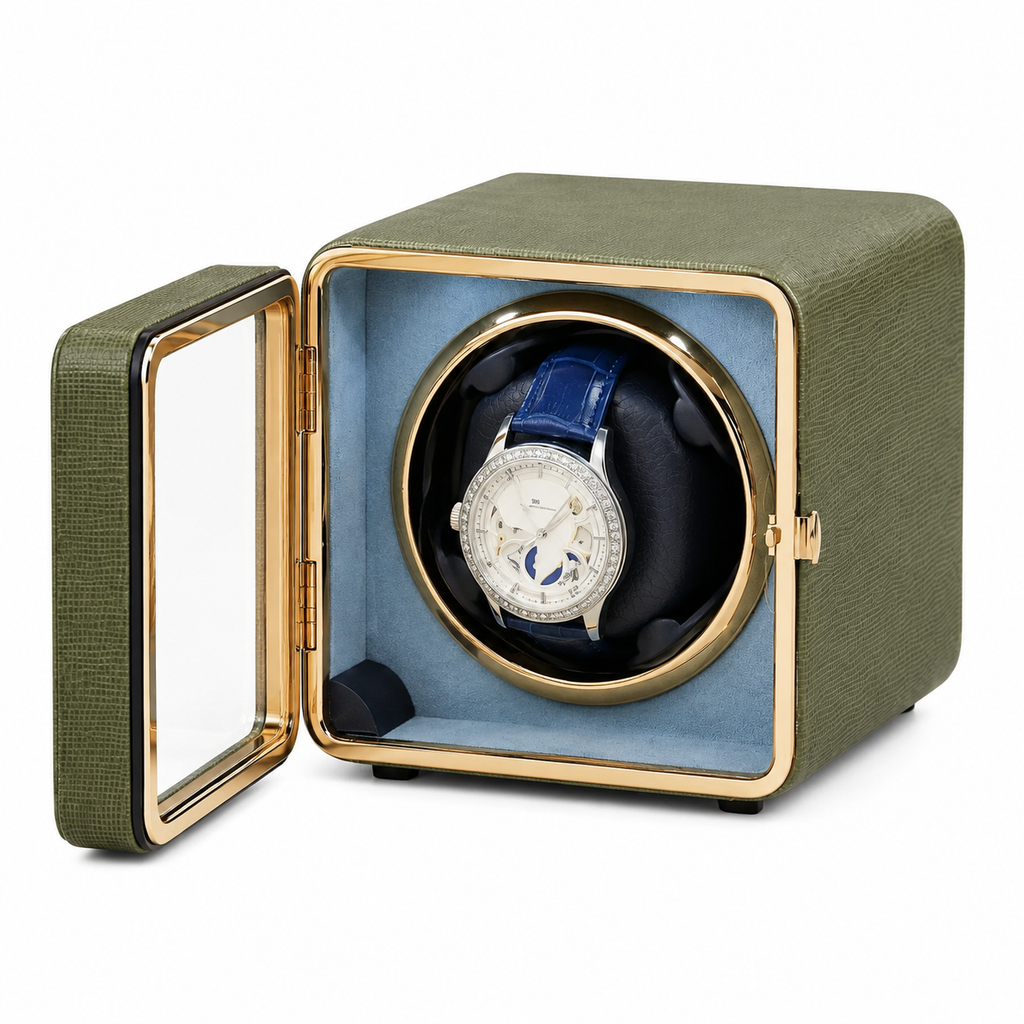 Olive Green Single Watch Winder