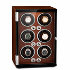 Red Watch Winder for 6 Watches
