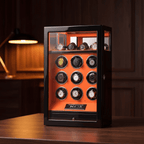 Leather Watch Winder for 9 Watches, view 12