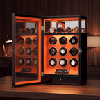 Leather Watch Winder for 9 Watches, view 14