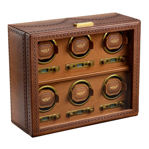 Brogue Leather Watch Winder – 6 Piece