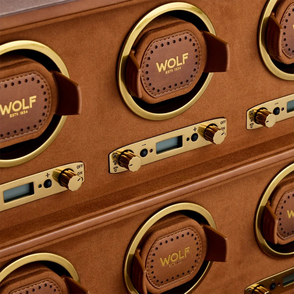 Brogue Leather Watch Winder – 6 Piece