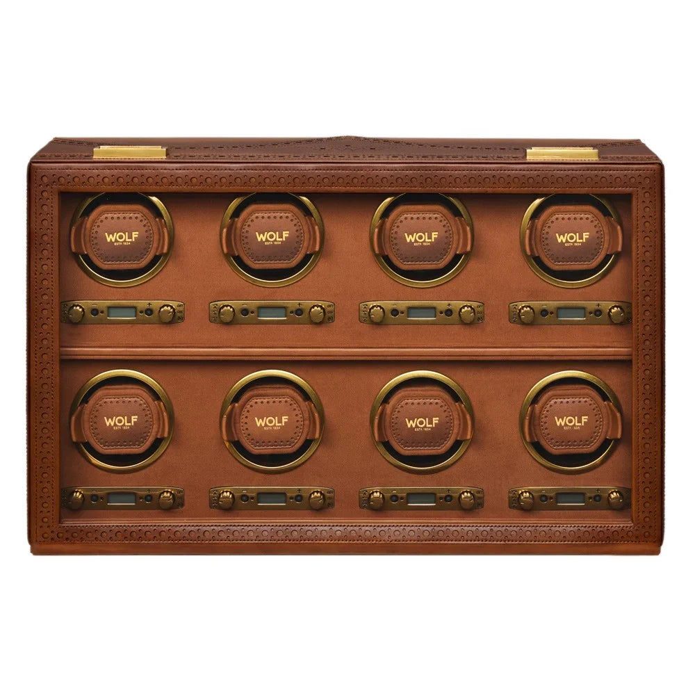 Brogue Leather Watch Winder – 8 Piece