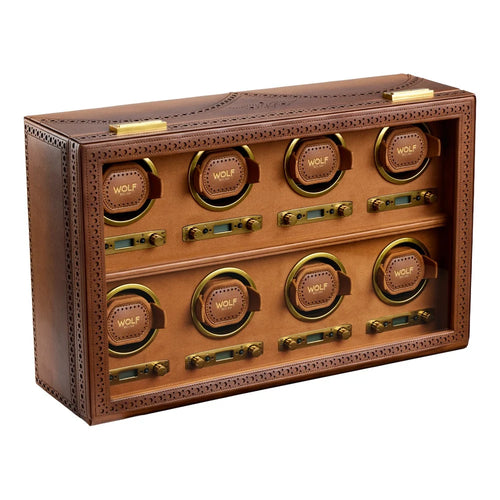 Brogue Leather Watch Winder – 8 Piece