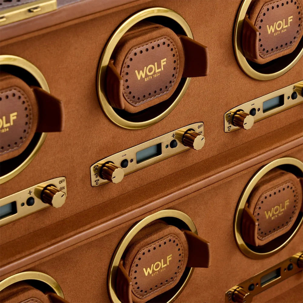 Brogue Leather Watch Winder – 8 Piece