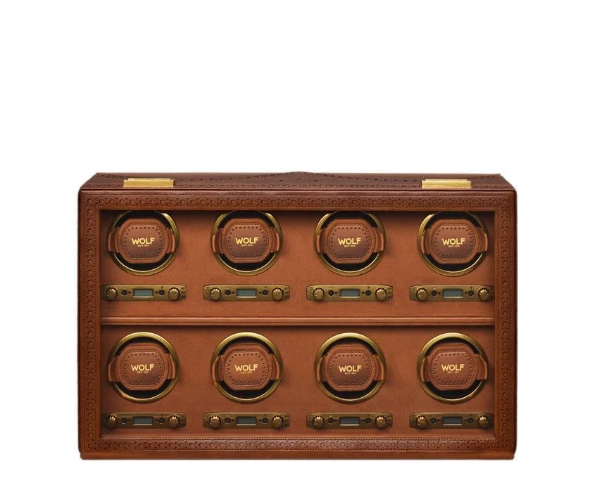 Brogue Leather Watch Winder – 8 Piece