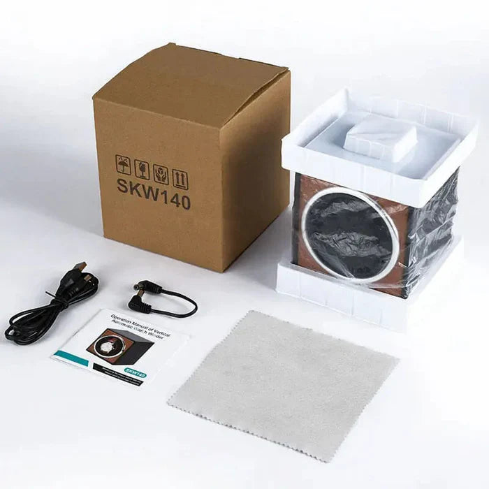 Single Watch Winder, Black and Cognac, view 9