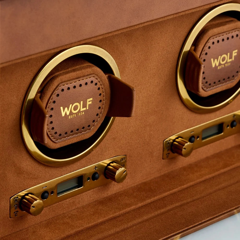 Brogue Leather Watch Winder – Double