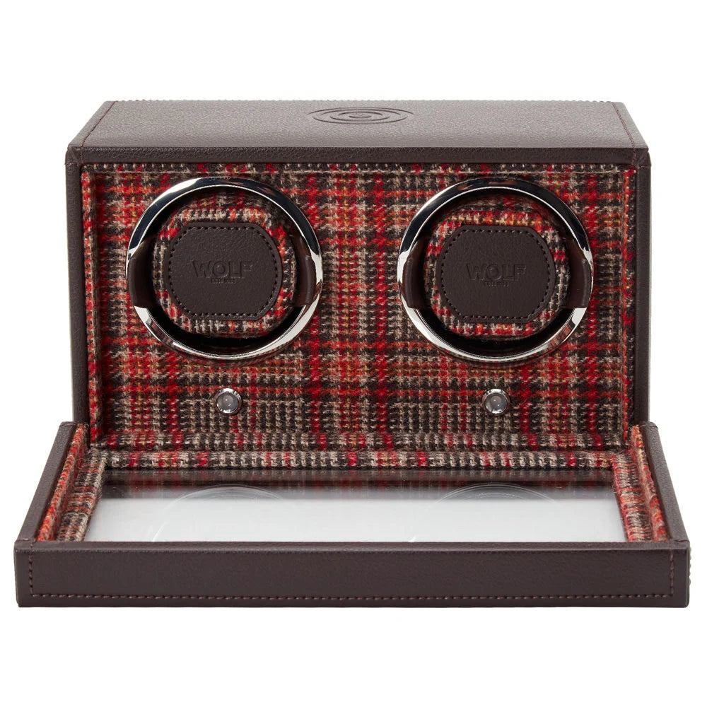 Cognac Leather Watch Winder – Double