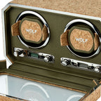 Cork & Carbon Watch Winder – Double