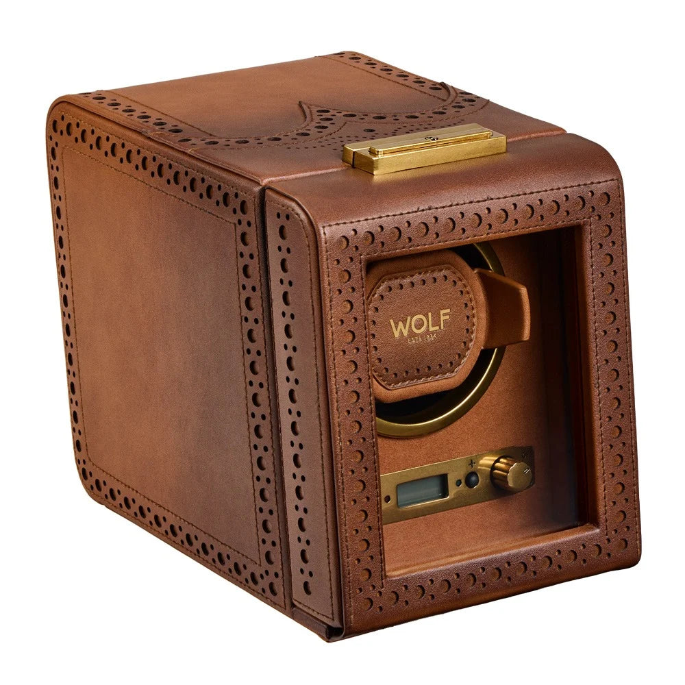Brogue Leather Watch Winder – Single