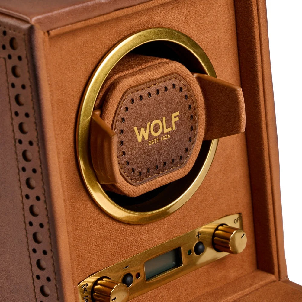 Brogue Leather Watch Winder – Single