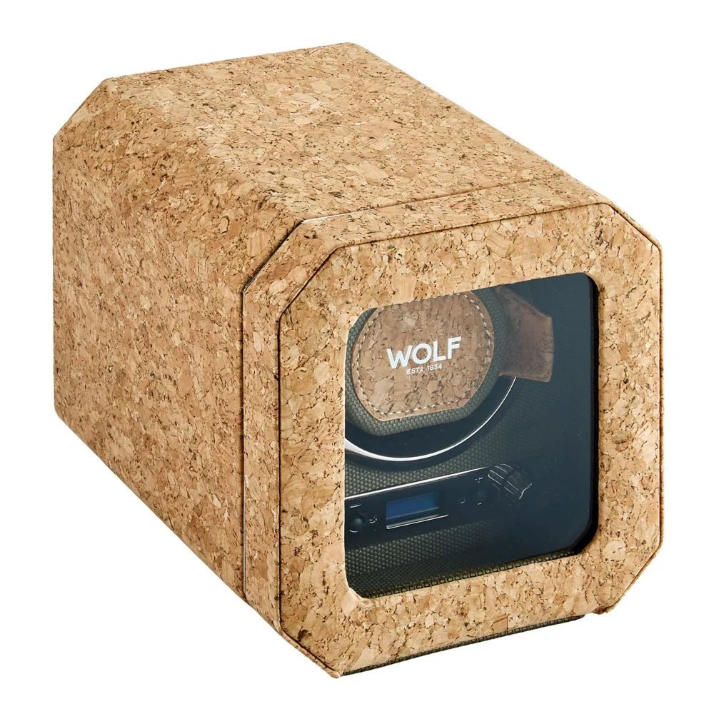 Cork & Carbon Watch Winder – Single