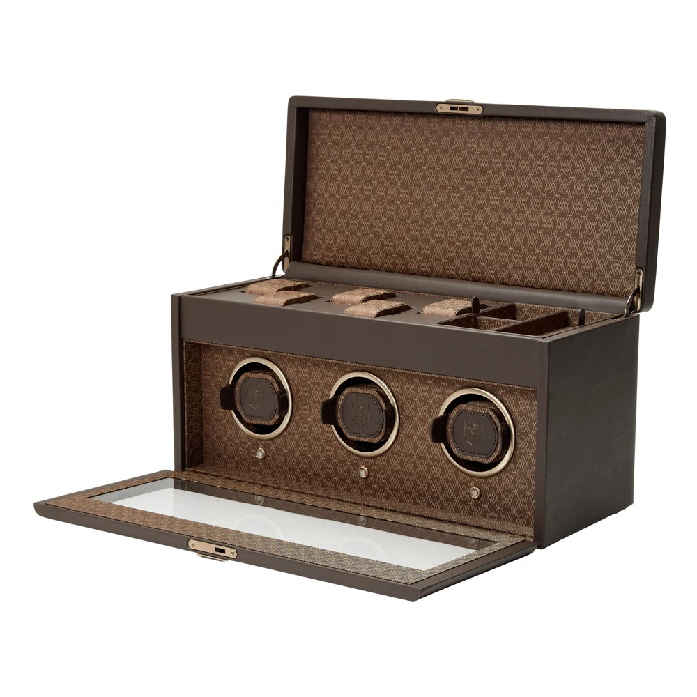 Precious Wood Watch Winder – Triple