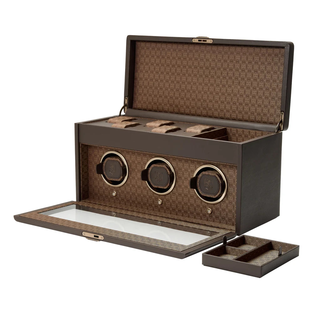 Precious Wood Watch Winder – Triple