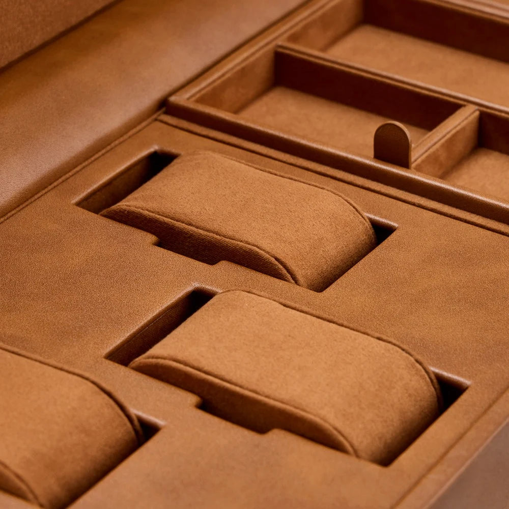 Brogue Leather Watch Winder – Triple